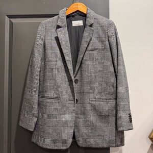 Everlane Plaid Wool Blazer